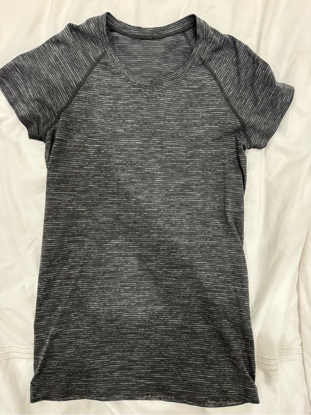 lululemon athletica Heathered Short-Sleeve Tee in Dark Gray